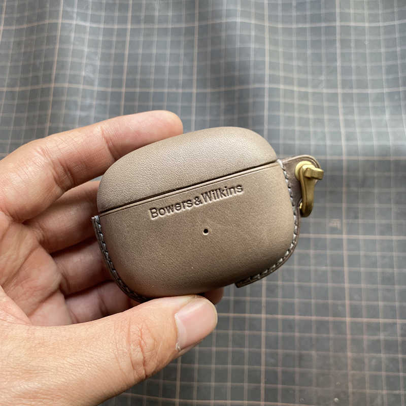 Personalized Leather Case for Bowers & Wilkins Pi8/ Pi6 Earbuds