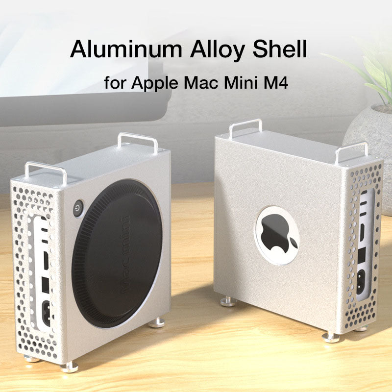 Aluminum Alloy Protective Shell Case for Apple Mac Mini M4/ M4 Pro Dock ...