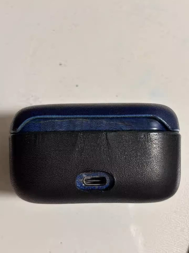 Handcrafted Customized Genuine Leather Wireless Earbuds Protective Case for Noble FoKus Prestige_customer_review_charging port cutout display