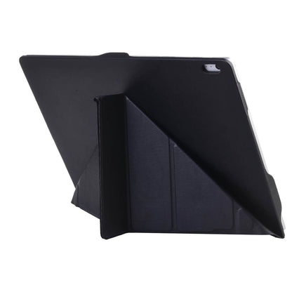 Microsoft Surface Book 3 13.5-inch foldable flip leather case_back folded stand image