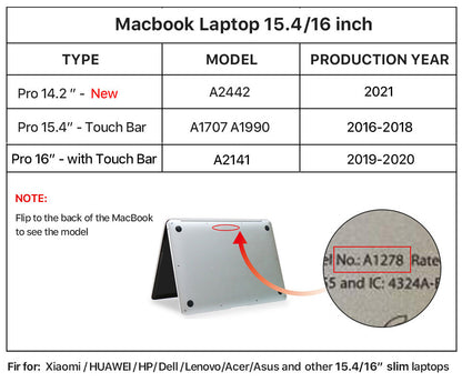 Retro Full Grain Leather Laptop Zipper Sleeve Case for MacBook Pro 15.4" with Detachable Wrist Strap