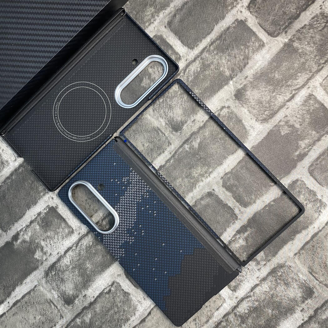Real Aramid Fiber Magnetic Case Set for Samsung Galaxy Z Fold 7 Built with Kevlar®