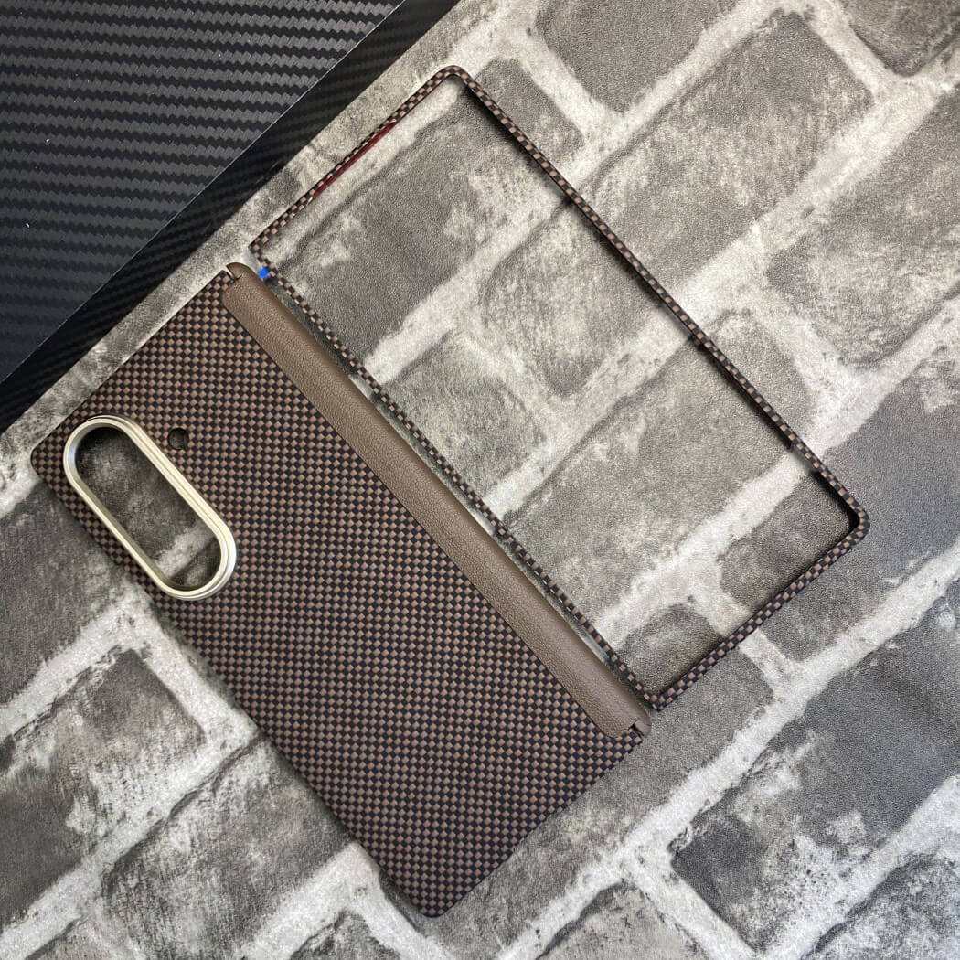Real Aramid Fiber Magnetic Case Set for Samsung Galaxy Z Fold 7 Built with Kevlar®