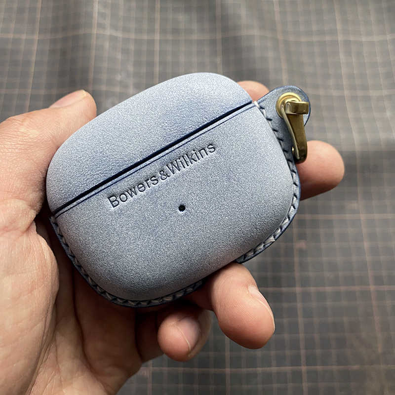 Personalized Leather Case for Bowers & Wilkins Pi8/ Pi6 Earbuds