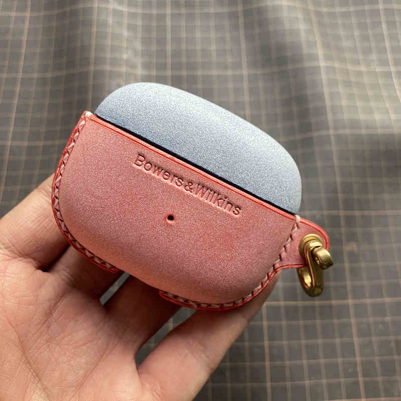 Personalized Leather Case for Bowers & Wilkins Pi8/ Pi6 Earbuds