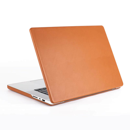 Microfiber Leather Protective Shell Case for MacBook Pro air 13.6" 14 16_brown
