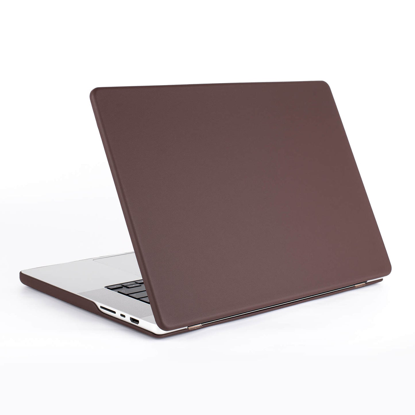 Microfiber Leather Protective Shell Case for MacBook Pro skin_coffee