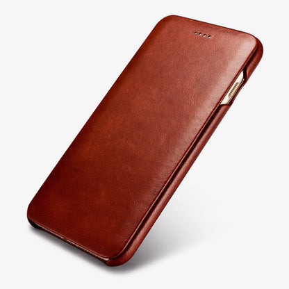 iPhone 7 Plus/8 Plus Vintage Genuine Leather Folio Flip Case