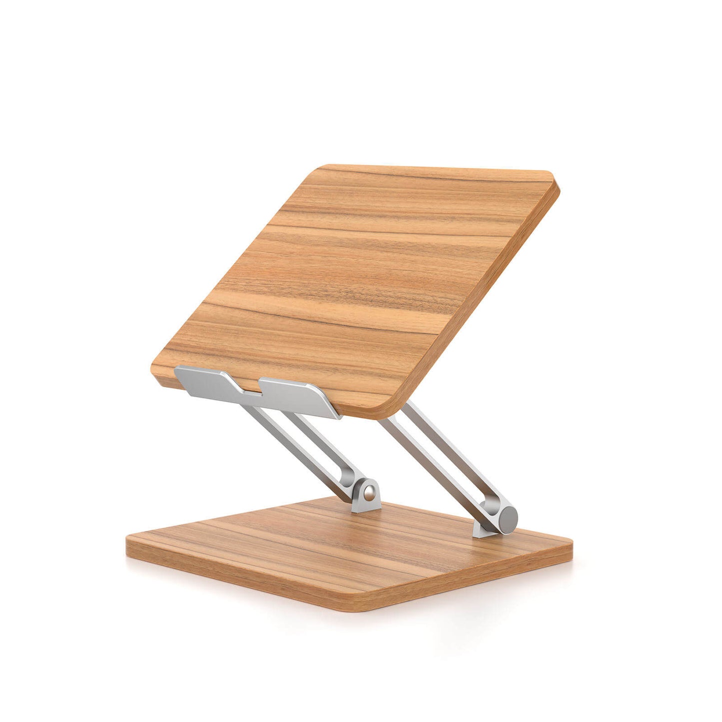 Wooden Aluminum Adjustable Height Tablet Mobile Phone Stand Reading Racks for 7 - 13" Tablet