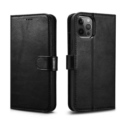 iPhone 12 /12 Pro Vintage Detachable 2-in-1 Magnetic Wallet Leather Case with RFID Protection
