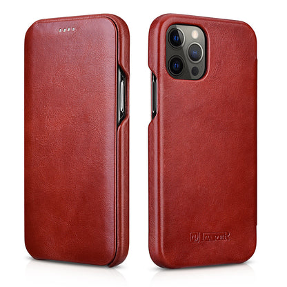 iPhone 13 pro max leather case_red