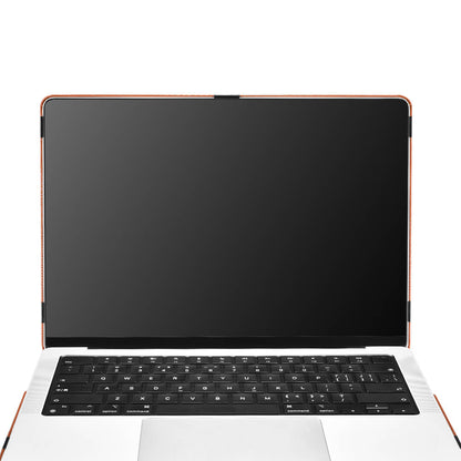 Brokat Echtes Leder Zweiteilige Schutzhülle für Apple MacBook Pro M1 14" A2442 /16" A2485 2021