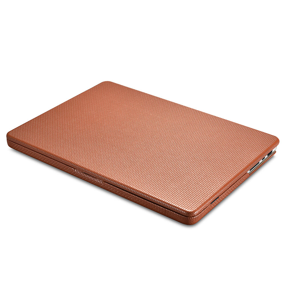 Brocade Genuine Leather Two-piece Cover Case for Apple MacBook Pro M1 14" A2442 /16.2" A2485 A2779/ A2780