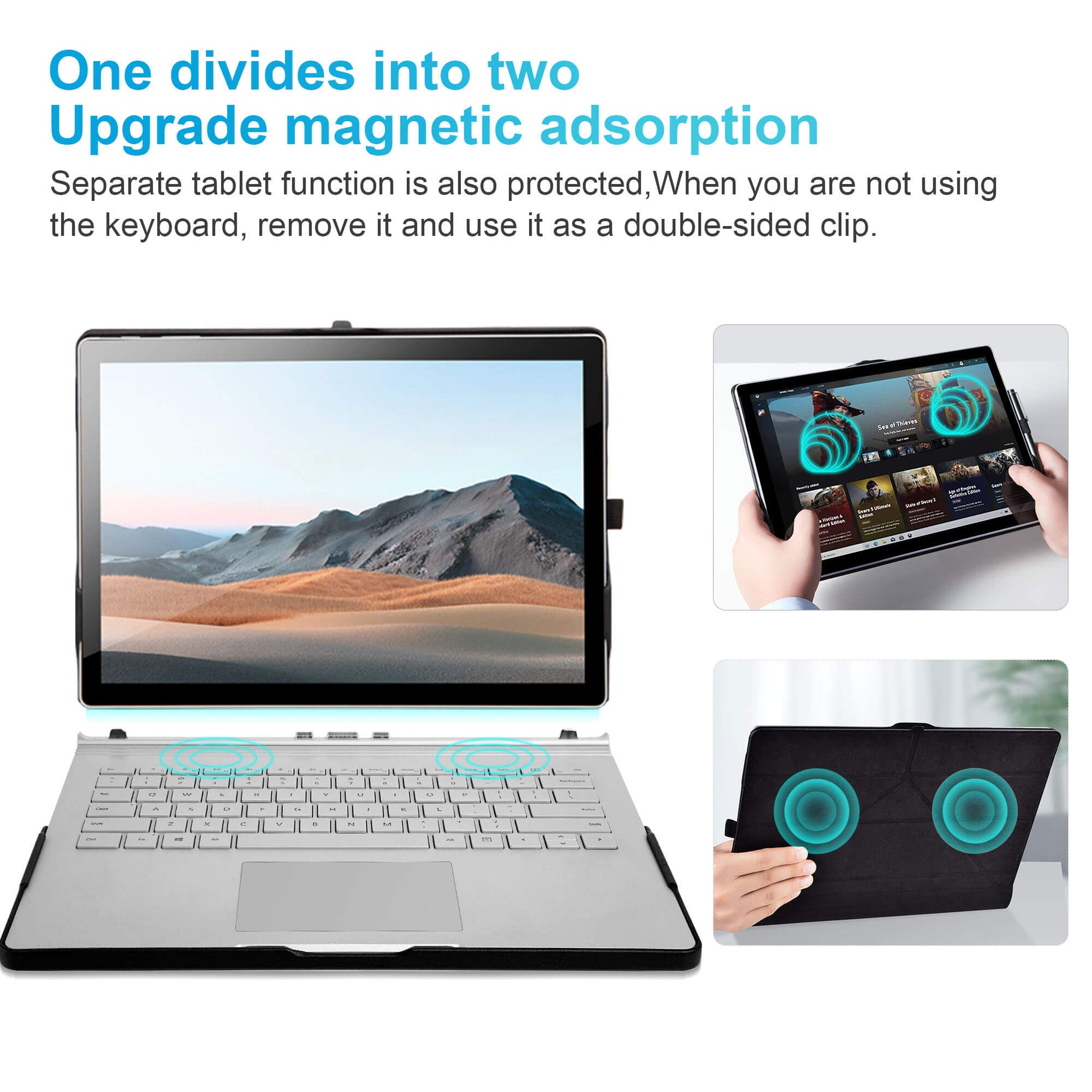 Surface Book 3 leather case - 2-in 1 image
